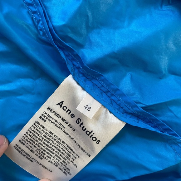 Acne Studios Blue Light Nylon Shell Jacket - Picture 5 of 11